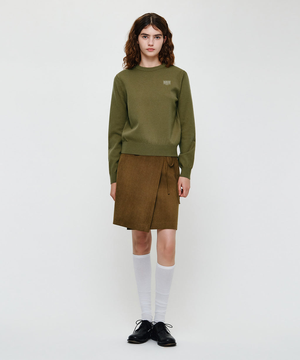 Marithe & Francois Girbaud - Small Classic Logo Knit Pullover (Olive) product image 4 | TRAB K-Fashion Australia