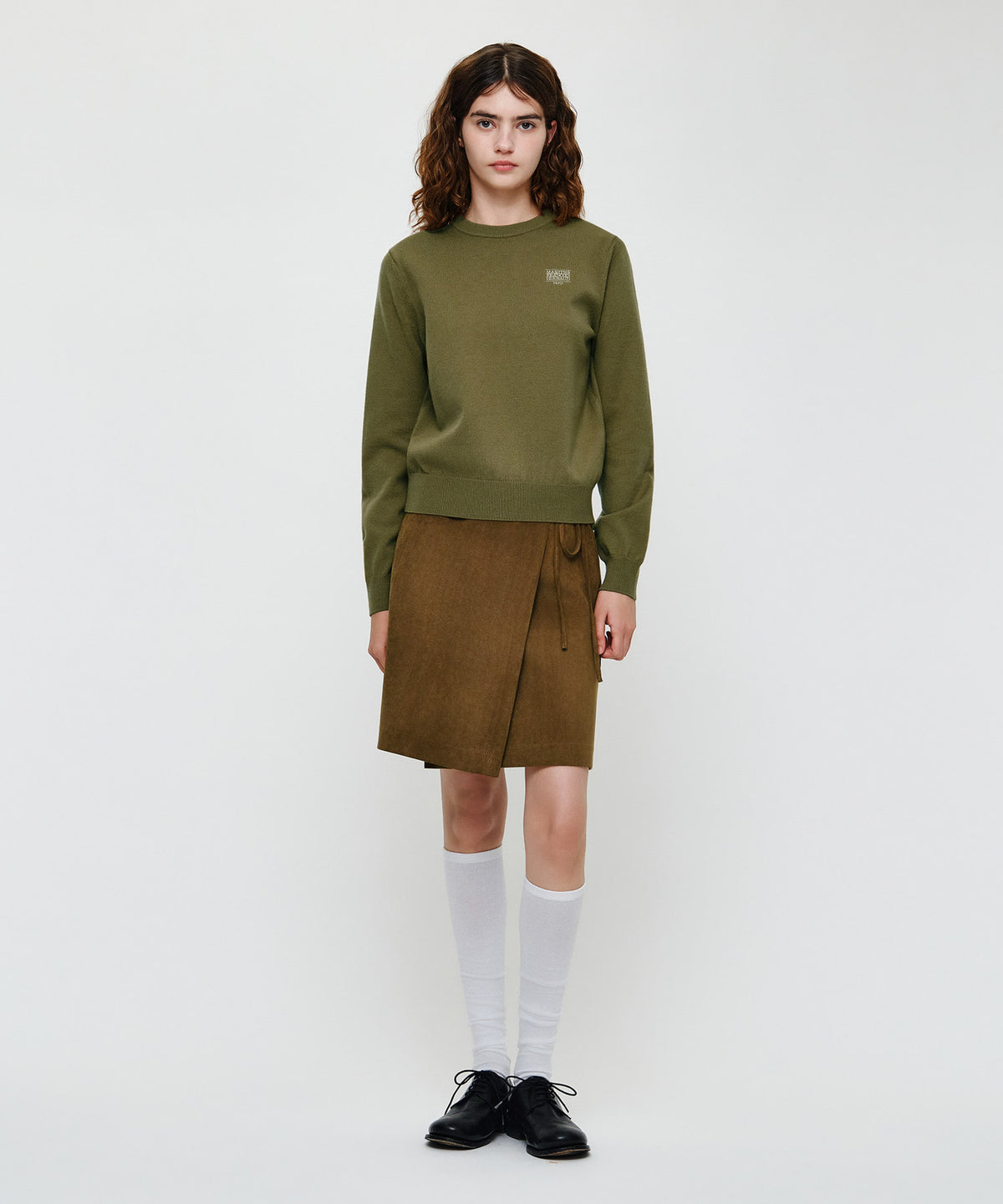 Marithe & Francois Girbaud - Small Classic Logo Knit Pullover (Olive) product image 4 | TRAB K-Fashion Australia
