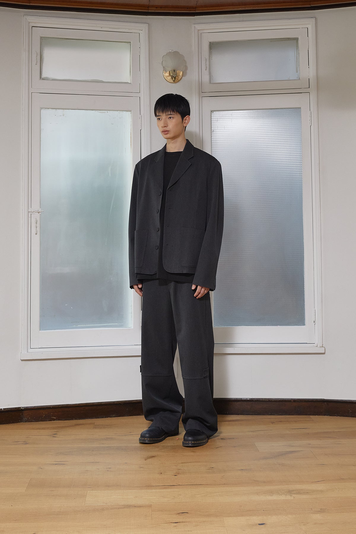 Matin Kim - Stitch Point Single Jacket (Charcoal) product image 8 | TRAB K-Fashion Australia