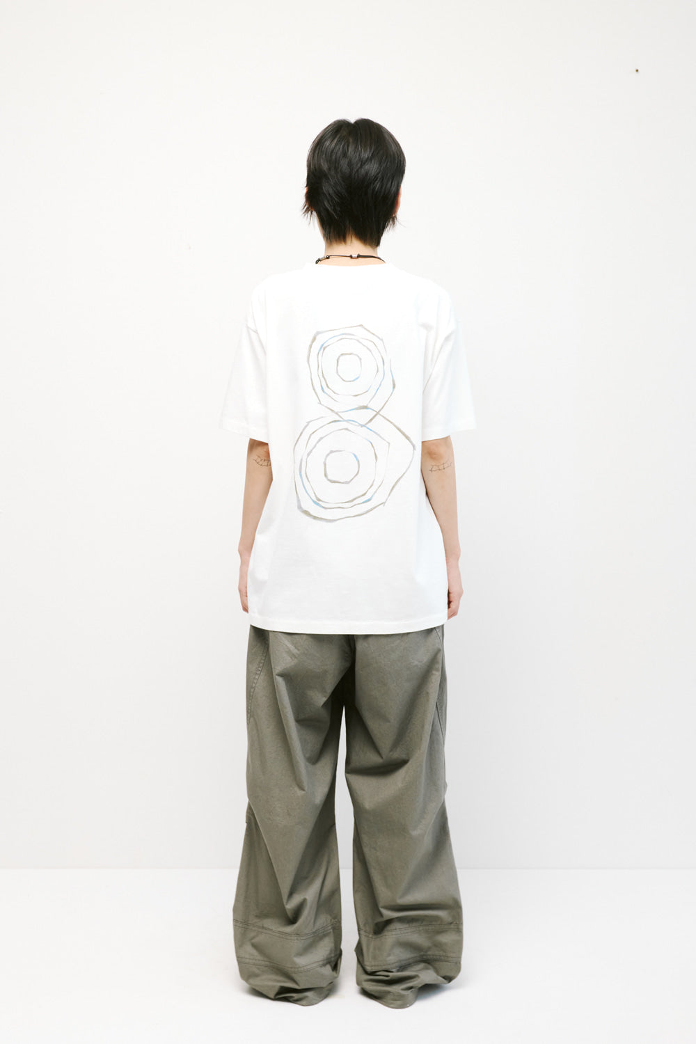 Hatchingroom - Shirakami Woods 8 Tee Washed (White) product image 4 | TRAB K-Fashion Australia