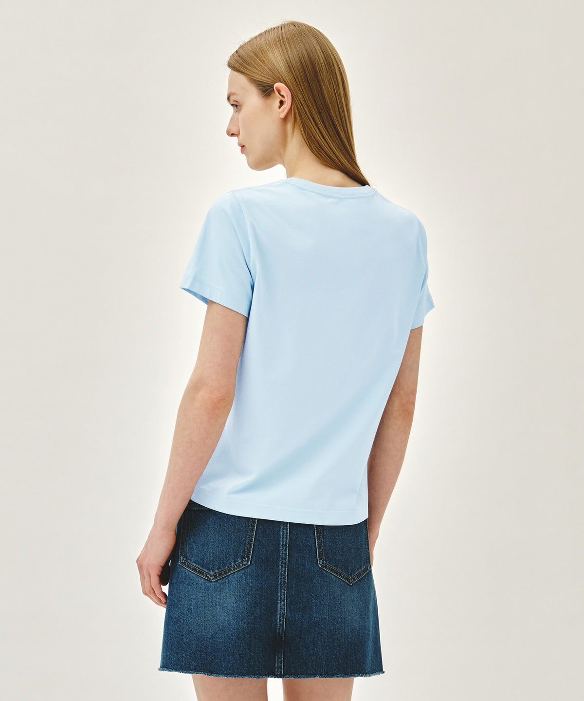 Marithe & Francois Girbaud - Classic Logo Tee (Ice Blue) product image 3 | TRAB K-Fashion Australia