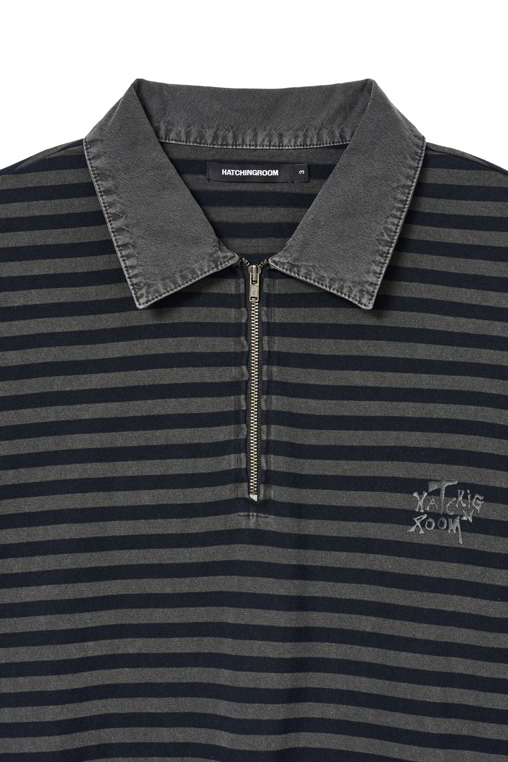Hatchingroom - VTG Stripe Polo Tee (1/2 Blue) product image 3 | TRAB K-Fashion Australia