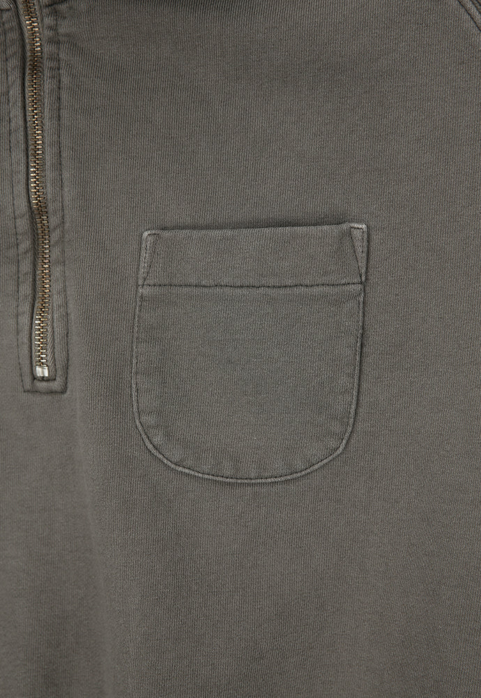 Art if acts - Garment Dyed Half Zipup Sweat (Mud Brown) product image 10 | TRAB K-Fashion Australia