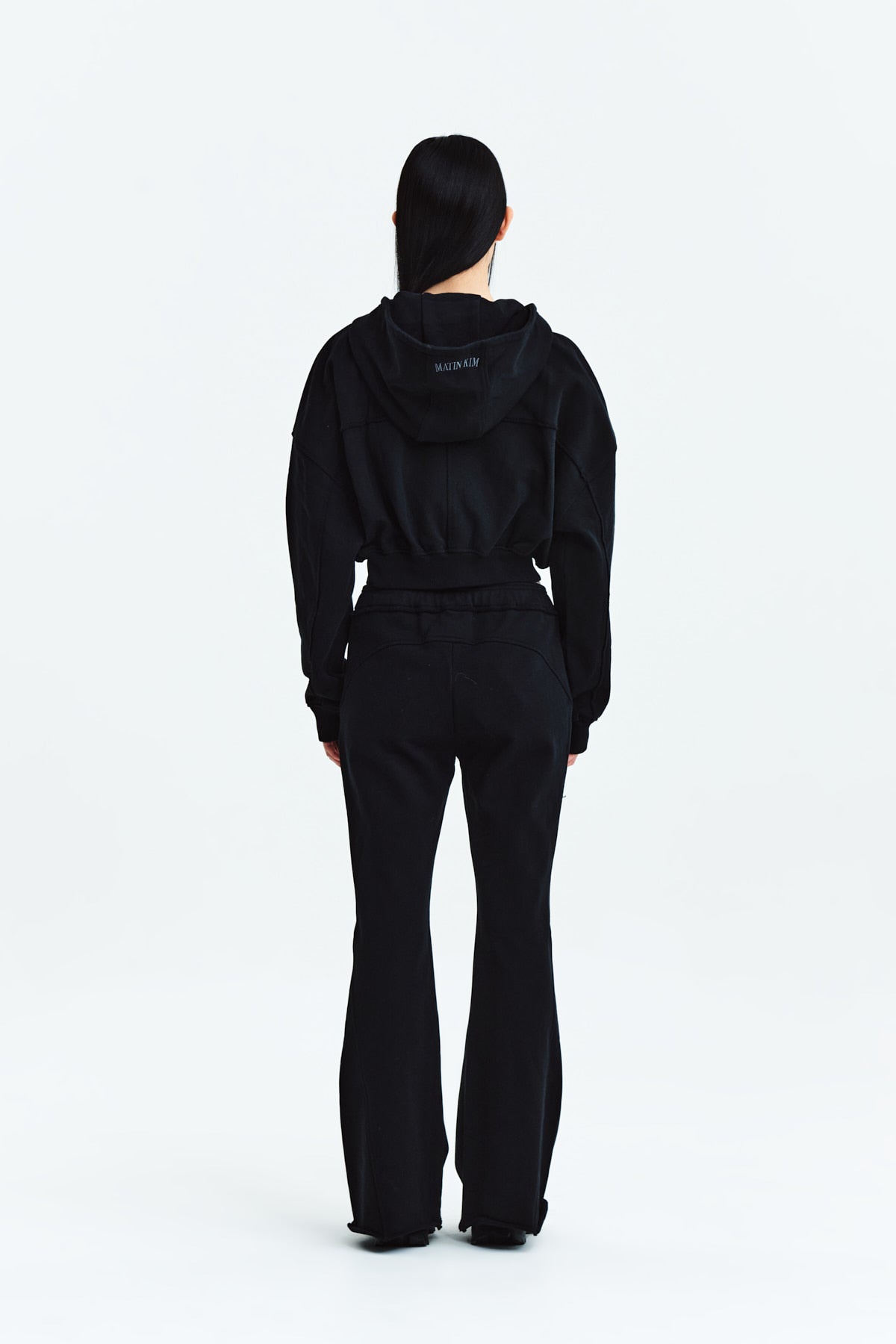 Matin Kim - Cut Out Detail Sweatpants (Black) product image 7 | TRAB K-Fashion Australia