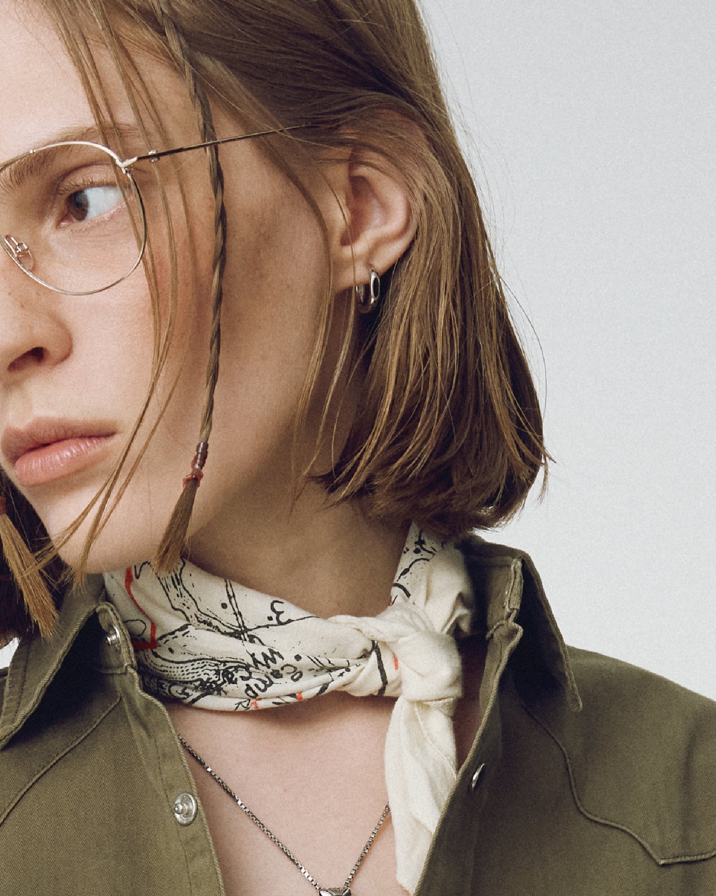 Numbering - Colored Signet Hoop Earrings #8293 product image 1 | TRAB K-Fashion Australia