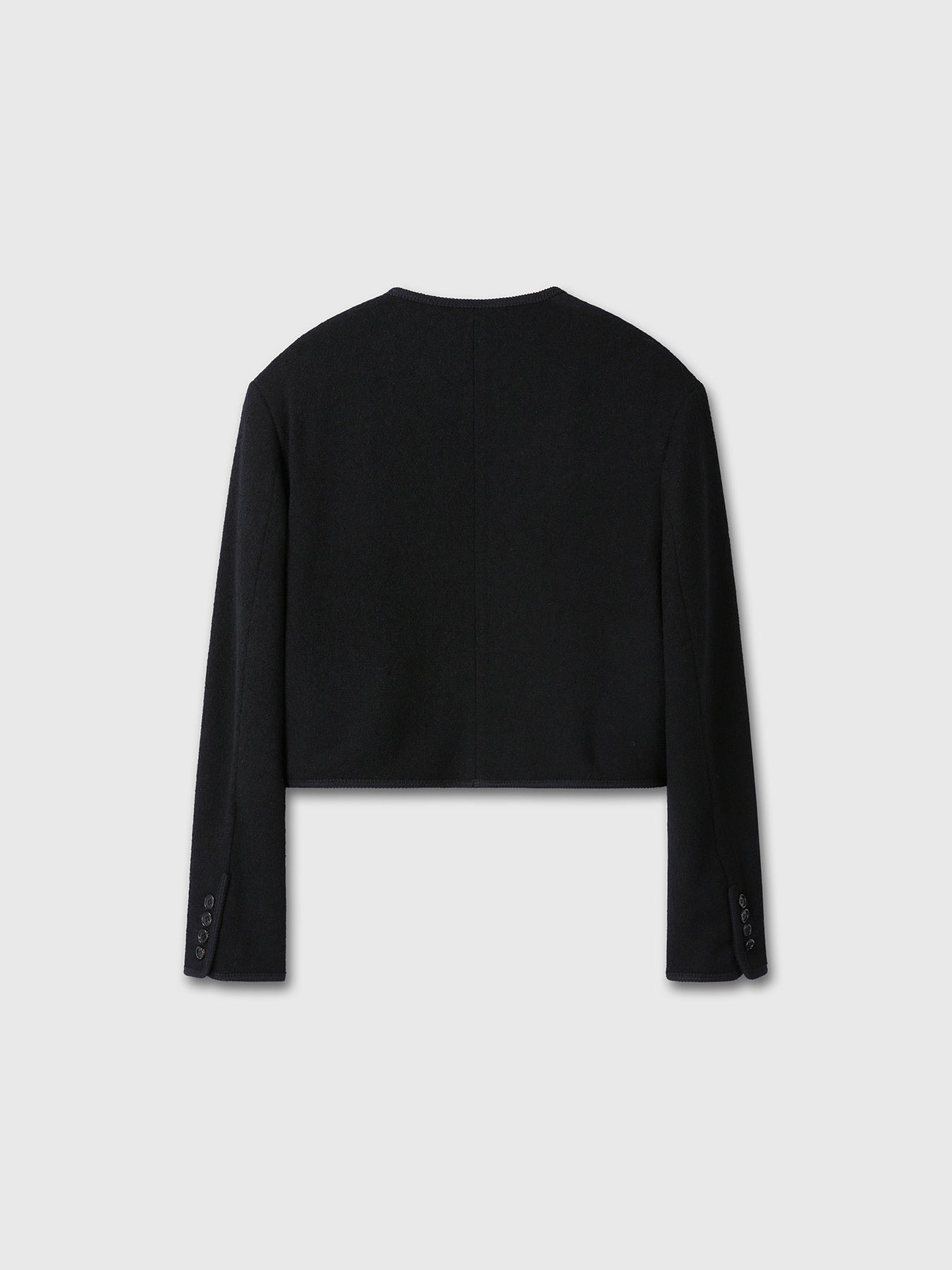 Tonywack - Wool Tweed Cropped Jacket (Black) product image 9 | TRAB K-Fashion Australia