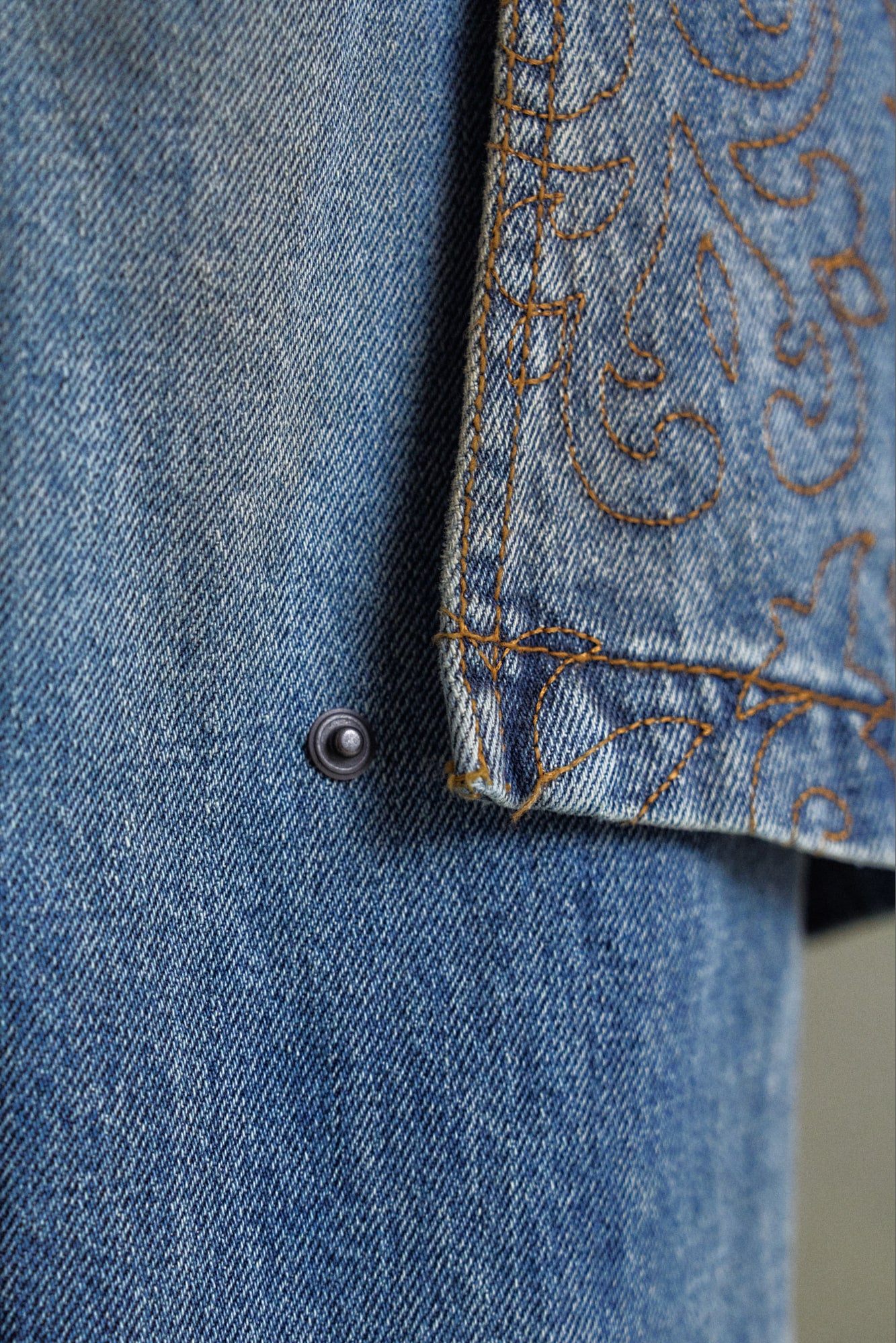 Andersson Bell - Embroidery Wrap Jeans (Washed Blue) product image 5 | TRAB K-Fashion Australia