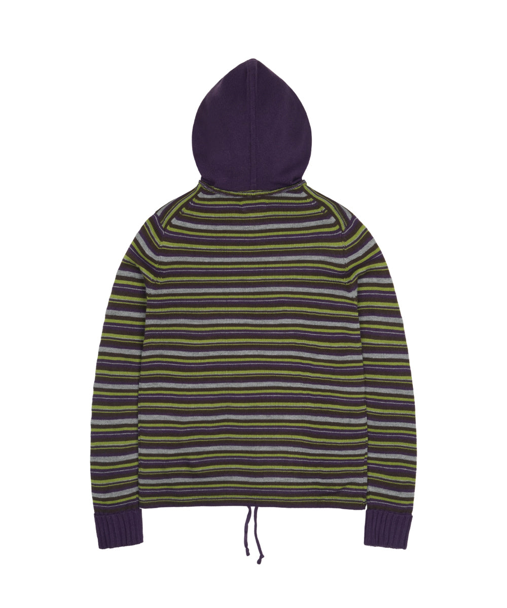 Coyseio - Stripe Knit Hoodie (Purple) product image 14 | TRAB K-Fashion Australia