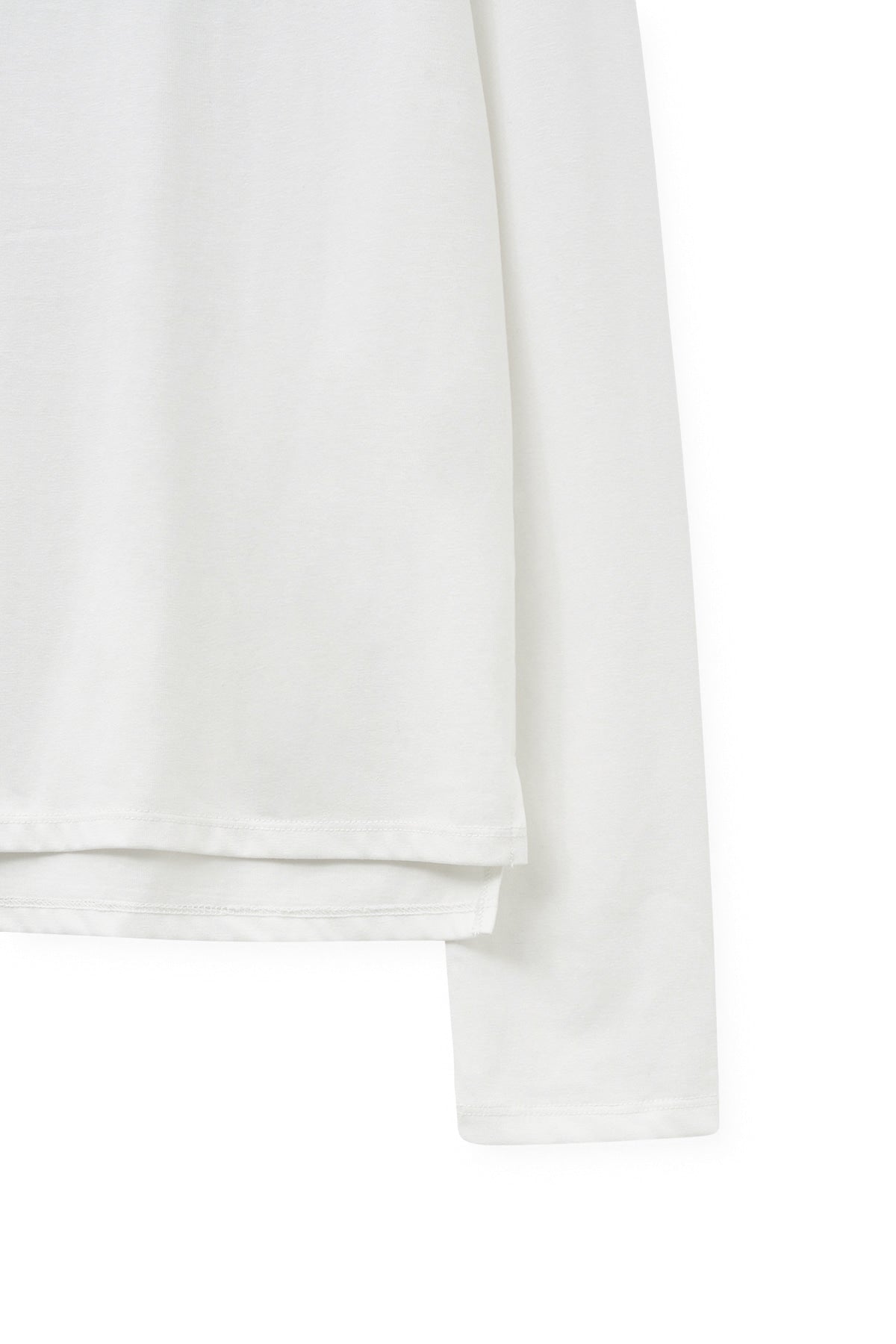 Matin Kim - Lettering Graphic Long Sleeve Top (White) product image 4 | TRAB K-Fashion Australia