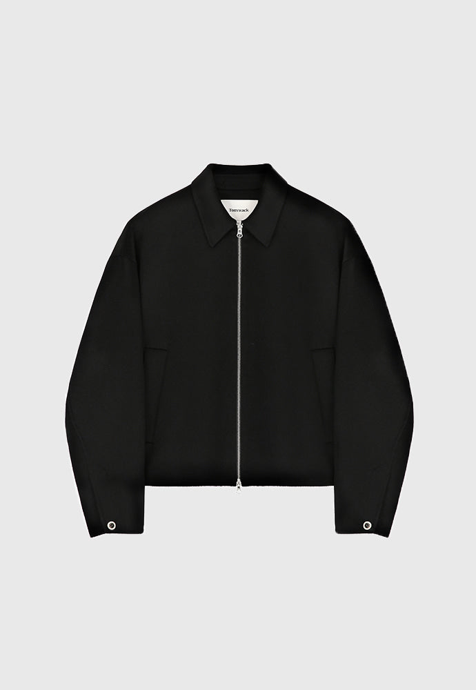 Tonywack - Handmade Cashmere Zipped Blouson Jacket (Black) product image 7 | TRAB K-Fashion Australia