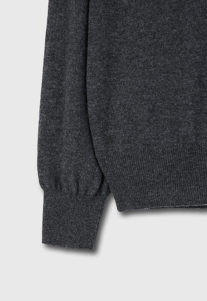 Tonywack - Pure Cashmere V-Neck Sweater (Charcoal) product image 9 | TRAB K-Fashion Australia