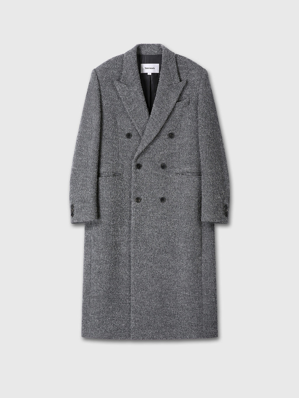 Tonywack - Textured Wool And Alpaca Double-Breasted Coat (Grey) product image 10 | TRAB K-Fashion Australia