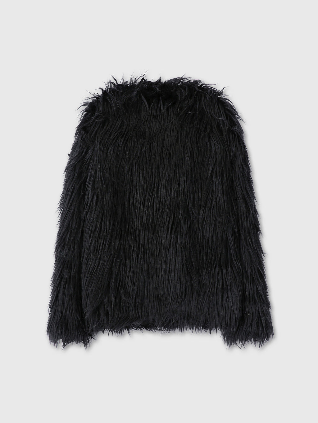 Tonywack - Long Hair Faux Fur Jacket (Black) product image 8 | TRAB K-Fashion Australia