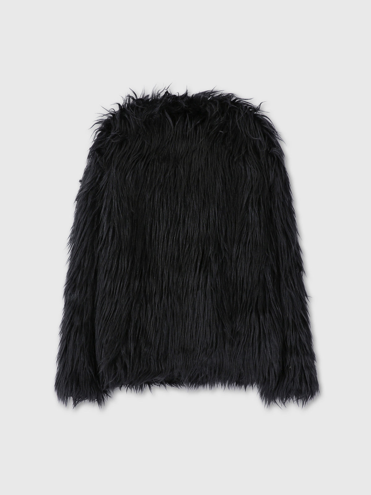 Tonywack - Long Hair Faux Fur Jacket (Black) product image 8 | TRAB K-Fashion Australia