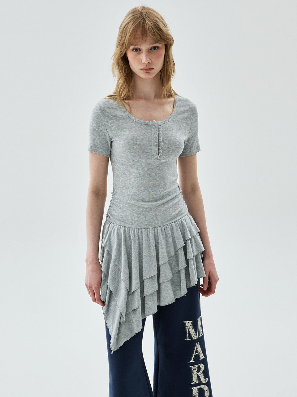 Mardi Mercredi - Mini Layered Dress Frill (Grey) product image 1 | TRAB K-Fashion Australia