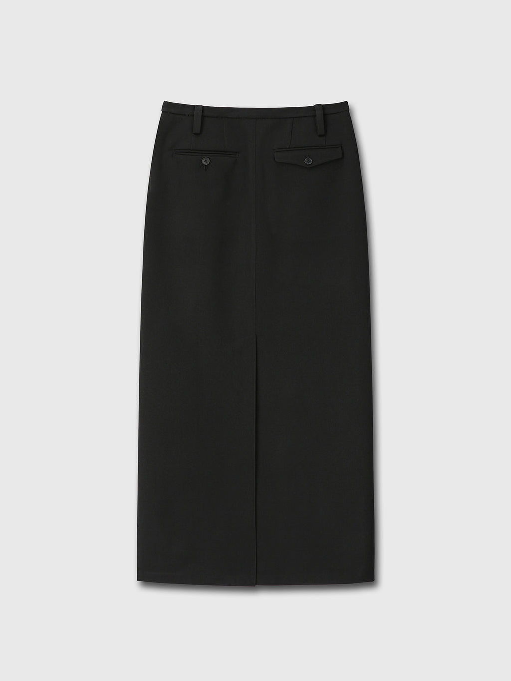 Tonywack - Low-Waisted Wool-Twill Maxi Skirt (Black) product image 7 | TRAB K-Fashion Australia