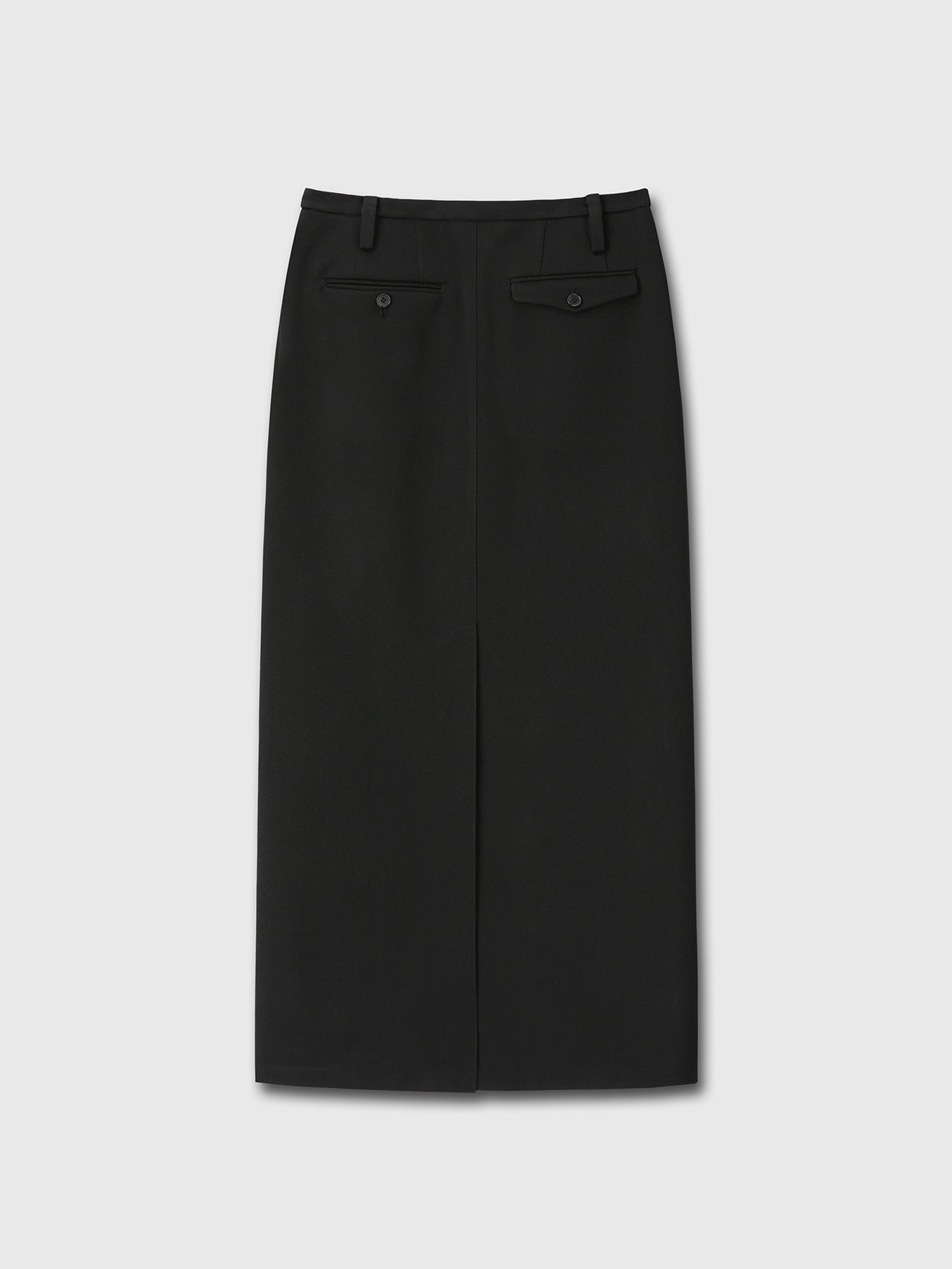 Tonywack - Low-Waisted Wool-Twill Maxi Skirt (Black) product image 7 | TRAB K-Fashion Australia