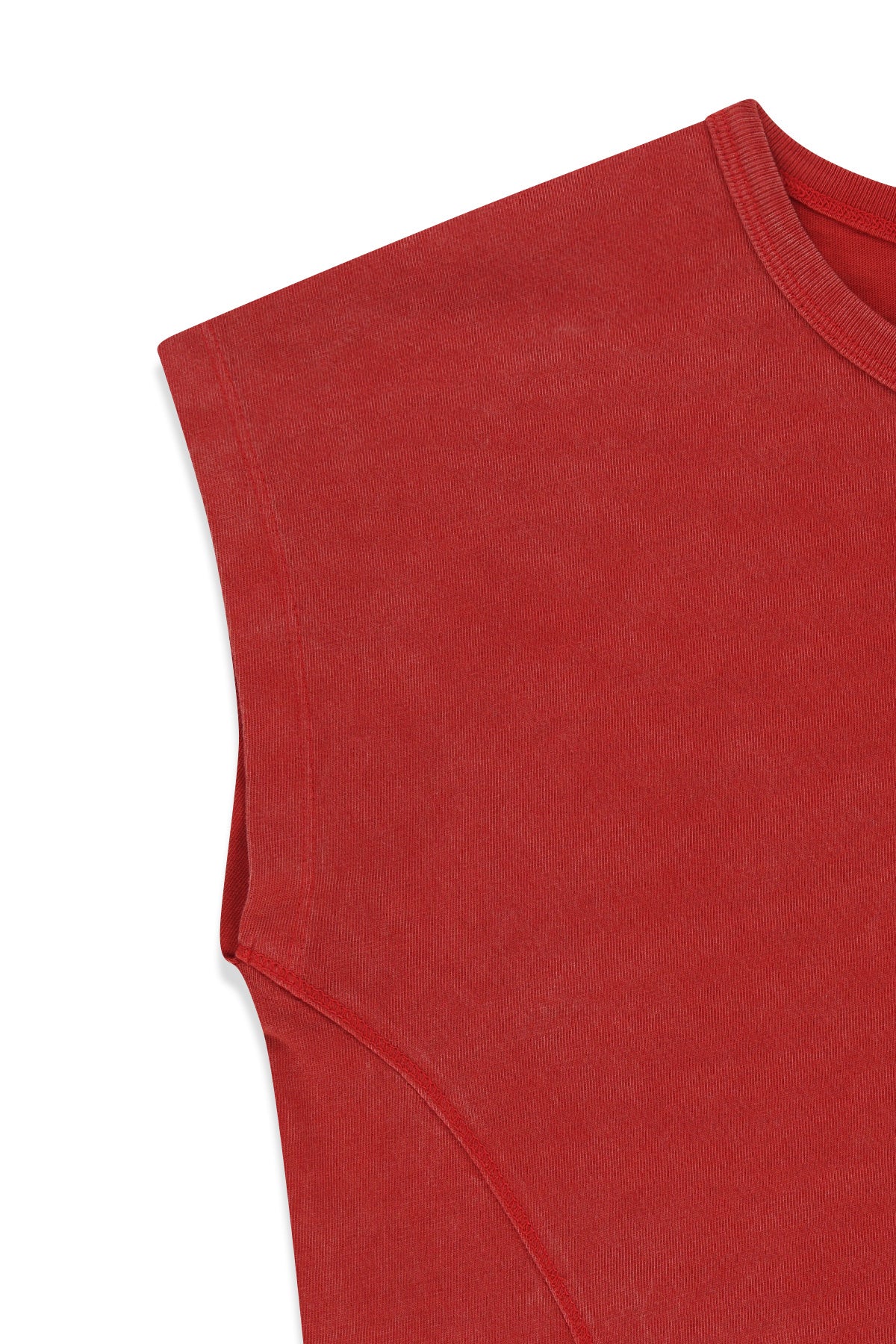 Matin Kim - Curved Cut Slim Top (Red) product image 5 | TRAB K-Fashion Australia