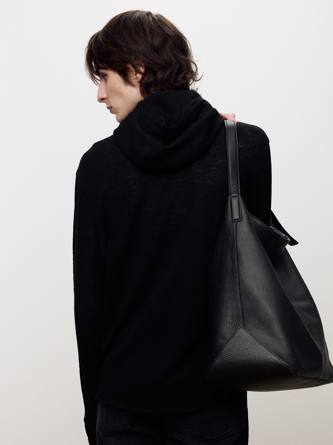Tonywack - Light Wool Hooded Zip Jacket (Black) product image 4 | TRAB K-Fashion Australia