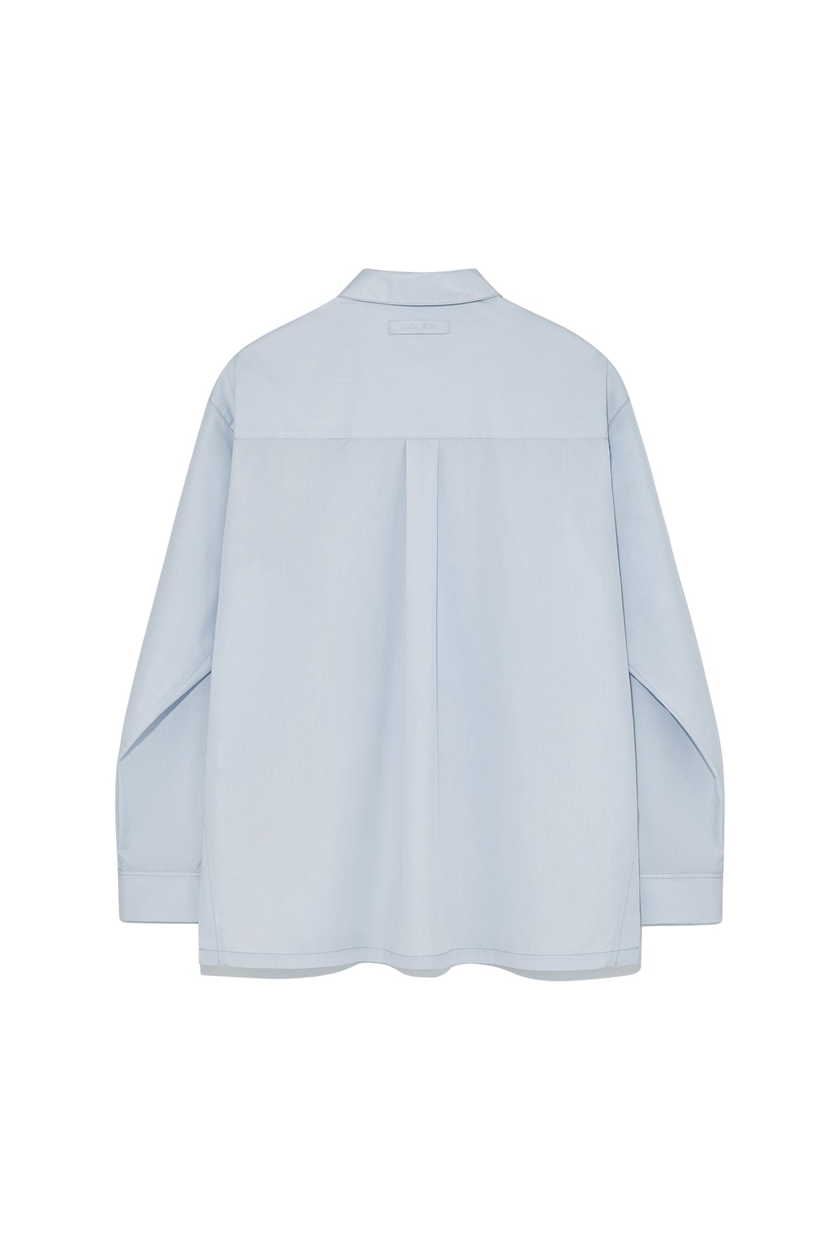 Matin Kim - Pocket Foldover Shirt (Light Blue) product image 2 | TRAB K-Fashion Australia