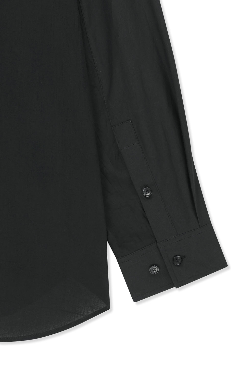 Matin Kim - Mixed Panel Over Fit Shirt (Black) product image 6 | TRAB K-Fashion Australia