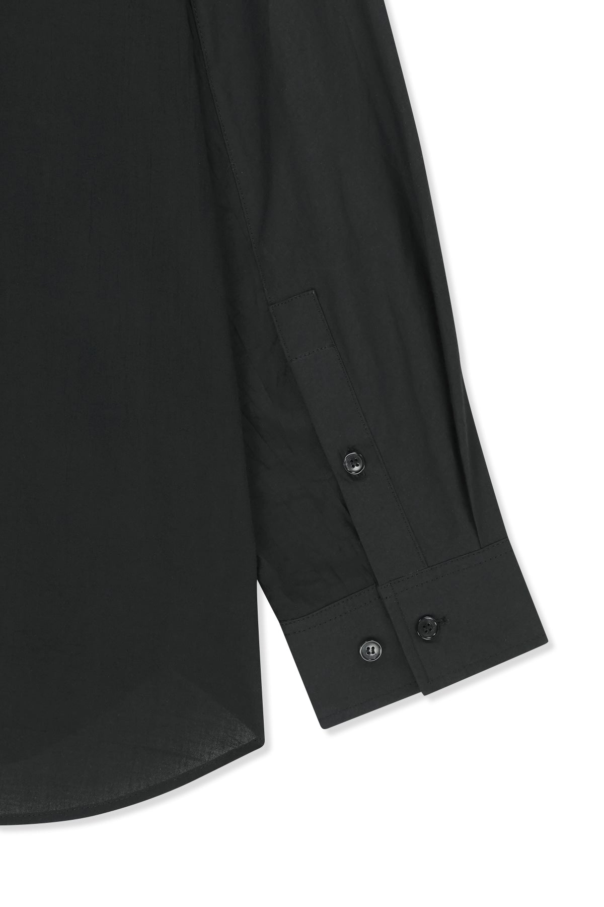 Matin Kim - Mixed Panel Over Fit Shirt (Black) product image 6 | TRAB K-Fashion Australia