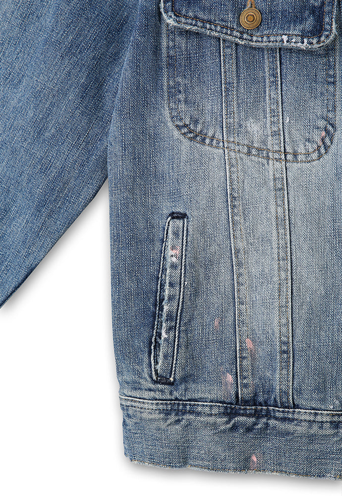 Art if acts - Painted Denim Trucker (Used Light Blue) product image 11 | TRAB K-Fashion Australia