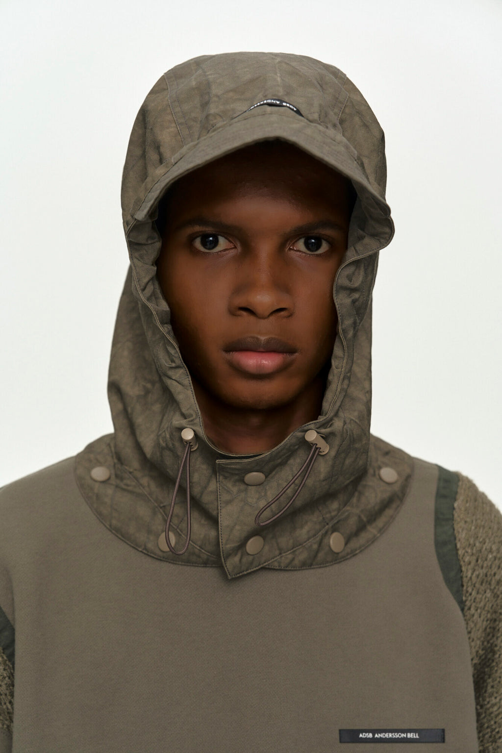 Andersson Bell - Detachable Balaclava Sweatshirt (Khaki) product image 6 | TRAB K-Fashion Australia