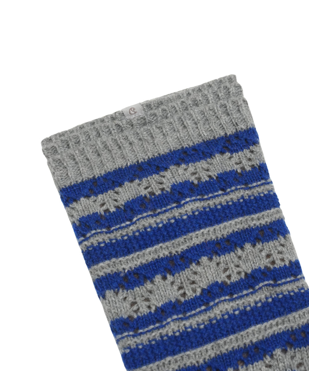 Coyseio - Striped Mori Knee Socks (Melange Grey) product image 11 | TRAB K-Fashion Australia