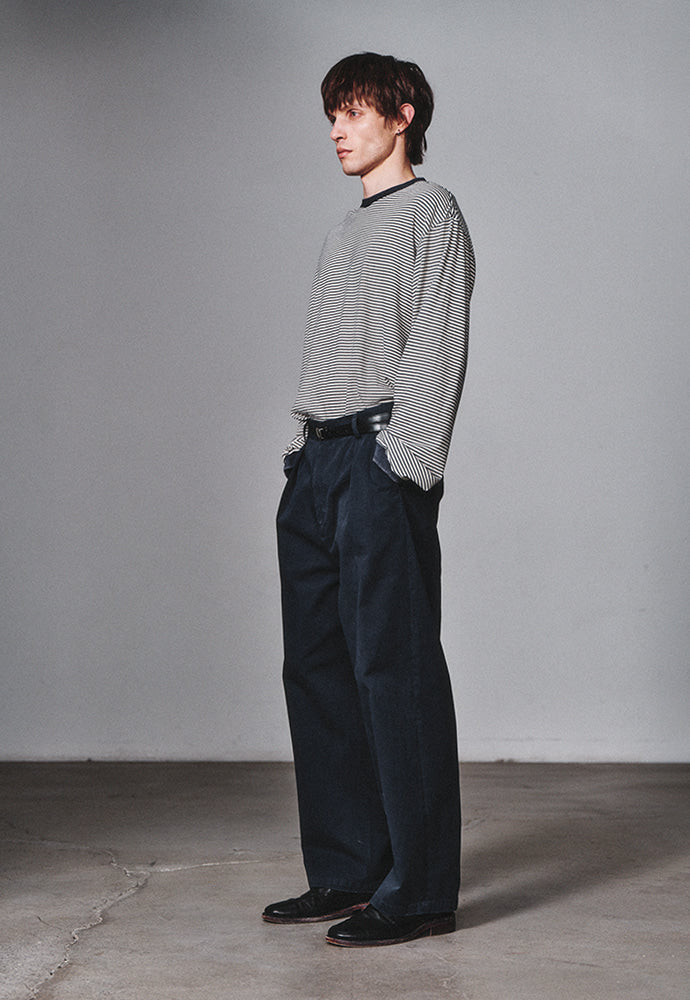 Art if acts - Washed Stripe Long Sleeve (Navy) product image 2 | TRAB K-Fashion Australia