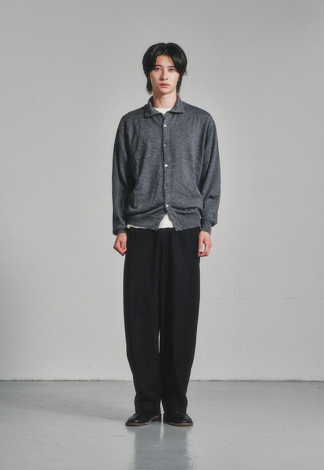 Art if acts - High Collar Cardigan (Stone) product image 2 | TRAB K-Fashion Australia