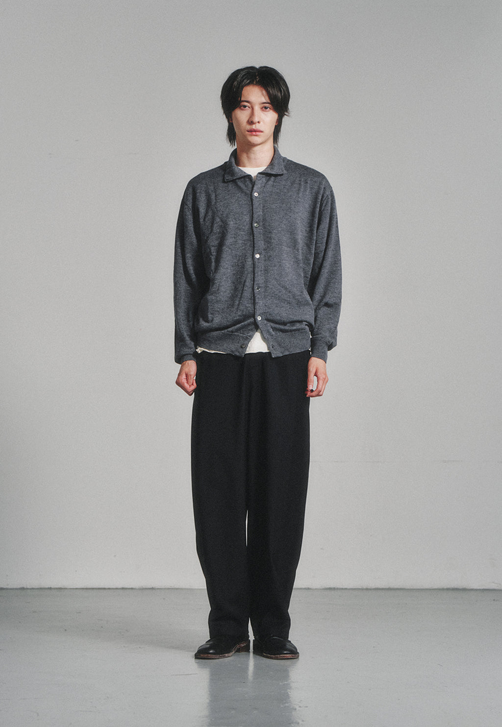 Art if acts - High Collar Cardigan (Stone) product image 2 | TRAB K-Fashion Australia
