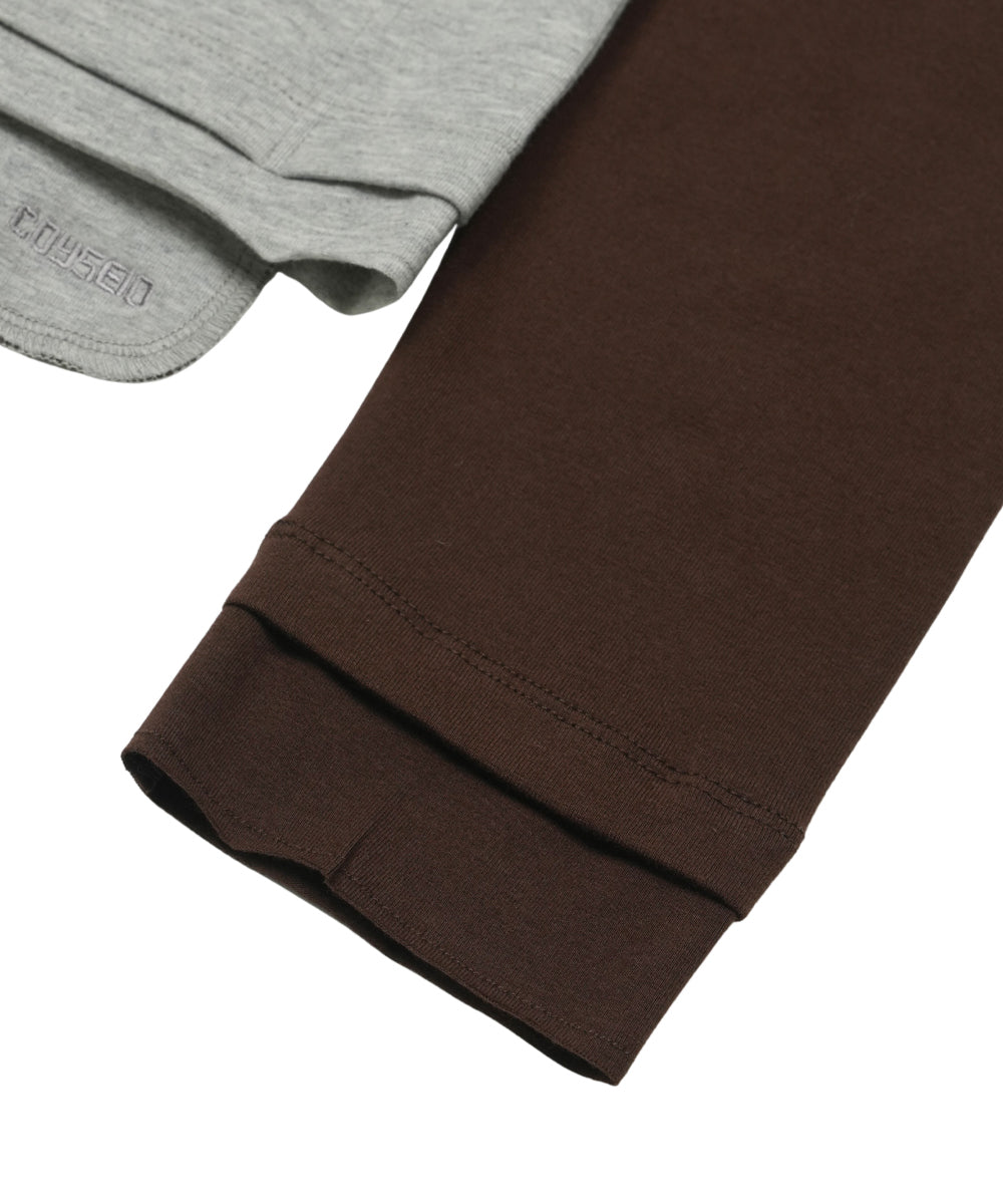Coyseio - Button-Up Deep Neck Cardigan (Melange Grey) product image 15 | TRAB K-Fashion Australia