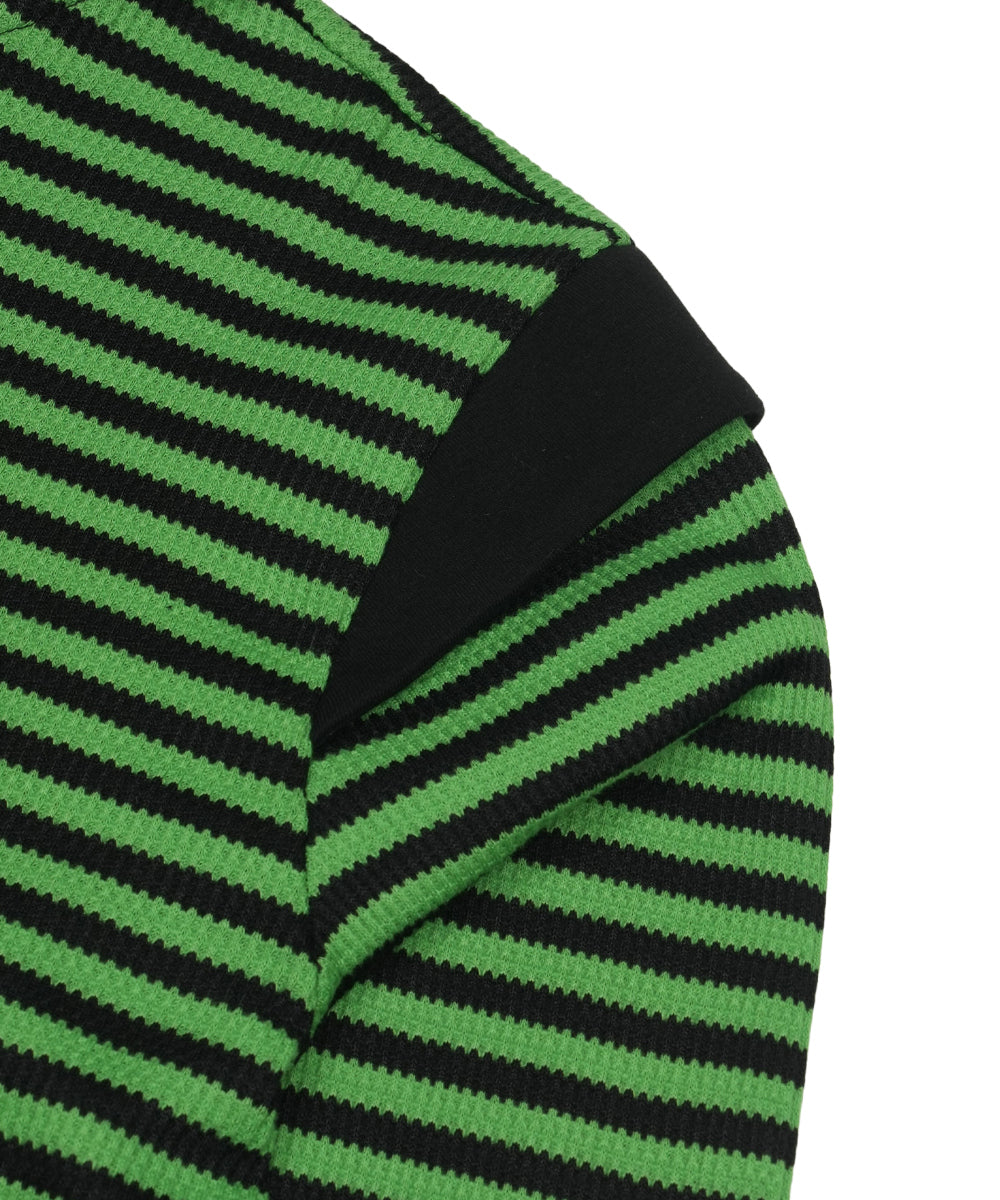 Coyseio - Striped Flared Sleeve Hoodie (Green) product image 16 | TRAB K-Fashion Australia