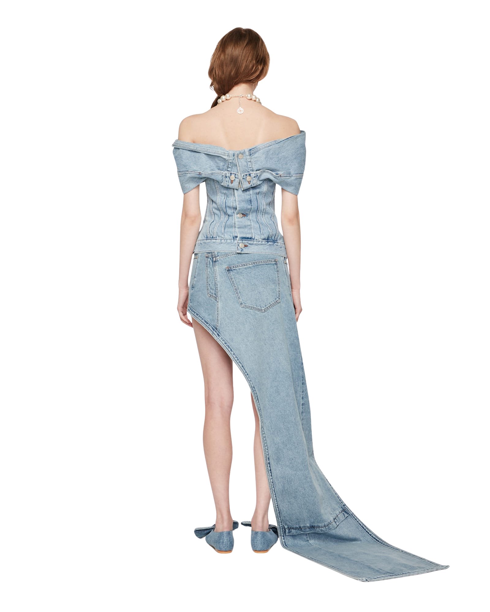 Kimhe Kim - Denim Tube Top (Blue) product image 4 | TRAB K-Fashion Australia