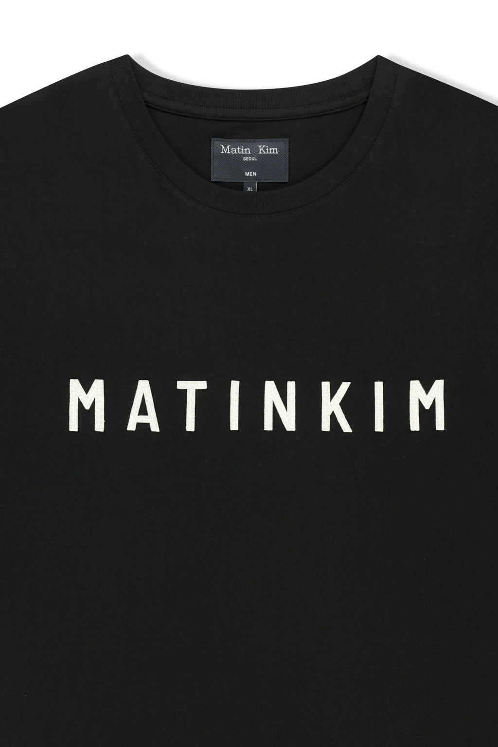 Matin Kim - Applique Felt Logo Top (Black) product image 4 | TRAB K-Fashion Australia