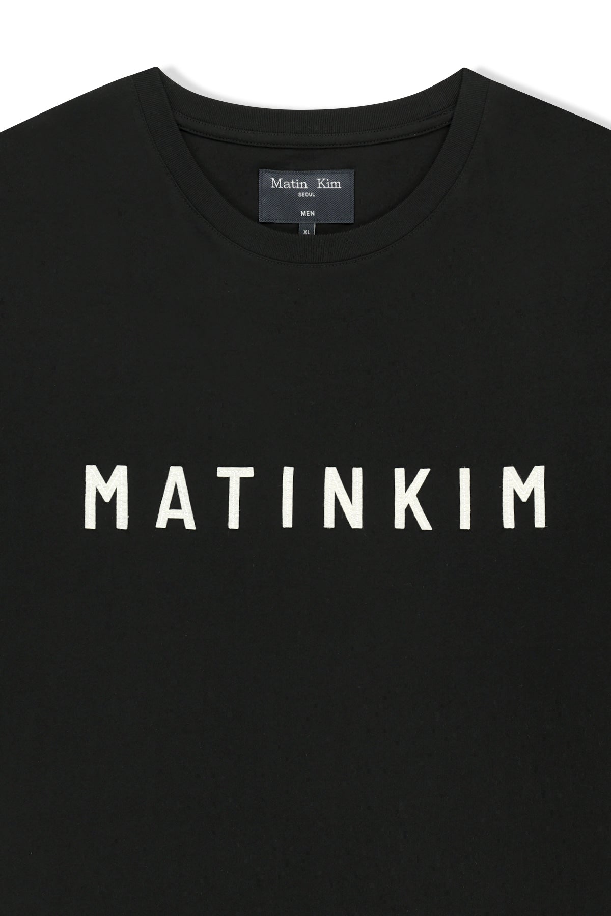 Matin Kim - Applique Felt Logo Top (Black) product image 4 | TRAB K-Fashion Australia