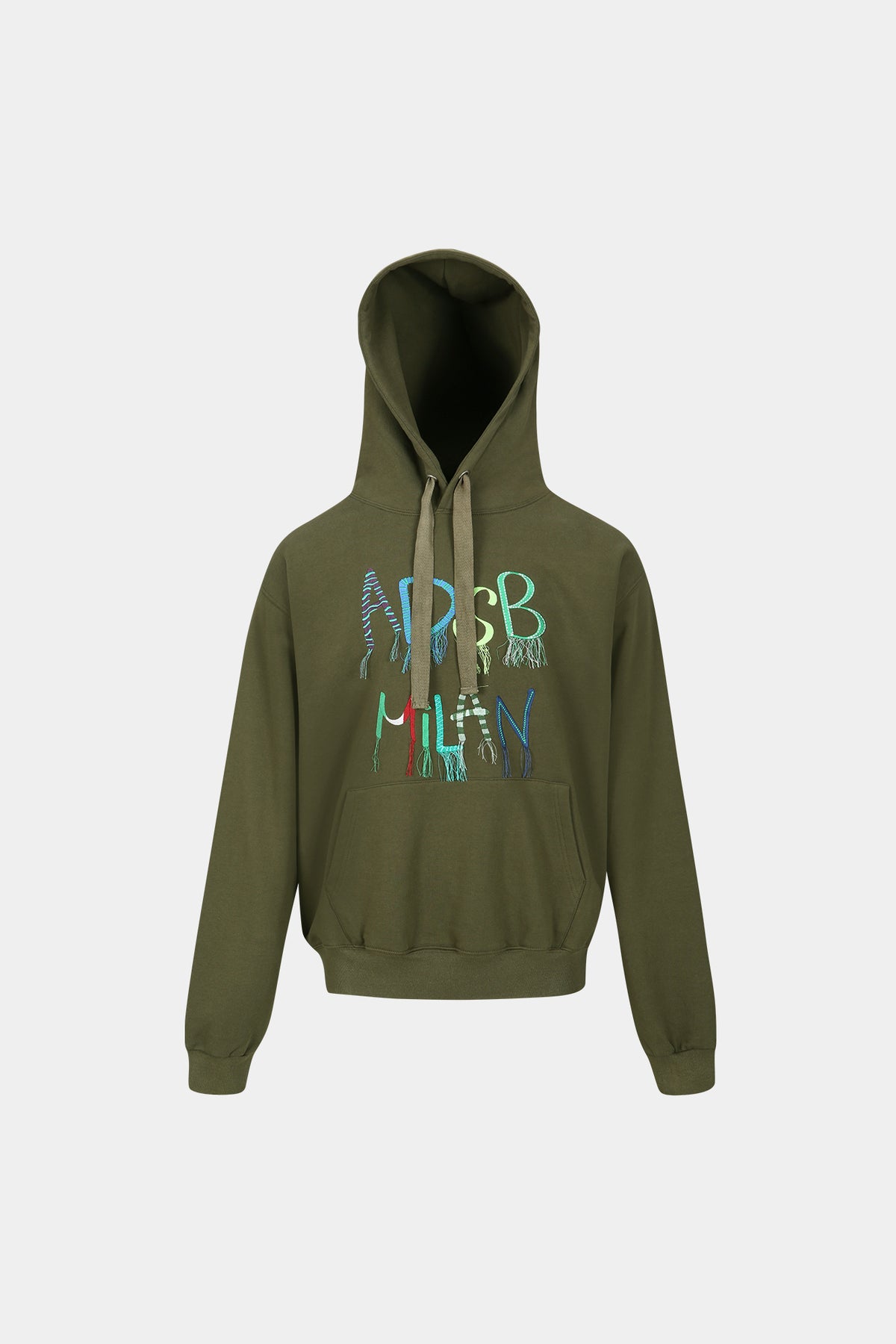 Andersson Bell - (essential) Unisex Adsb Milan Embroidery Hoodie (Khaki) product image 5 | TRAB K-Fashion Australia