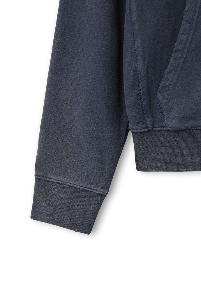 Art if acts - Garment Dyed Sweat Hooded Zip-Up (Navy) product image 13 | TRAB K-Fashion Australia