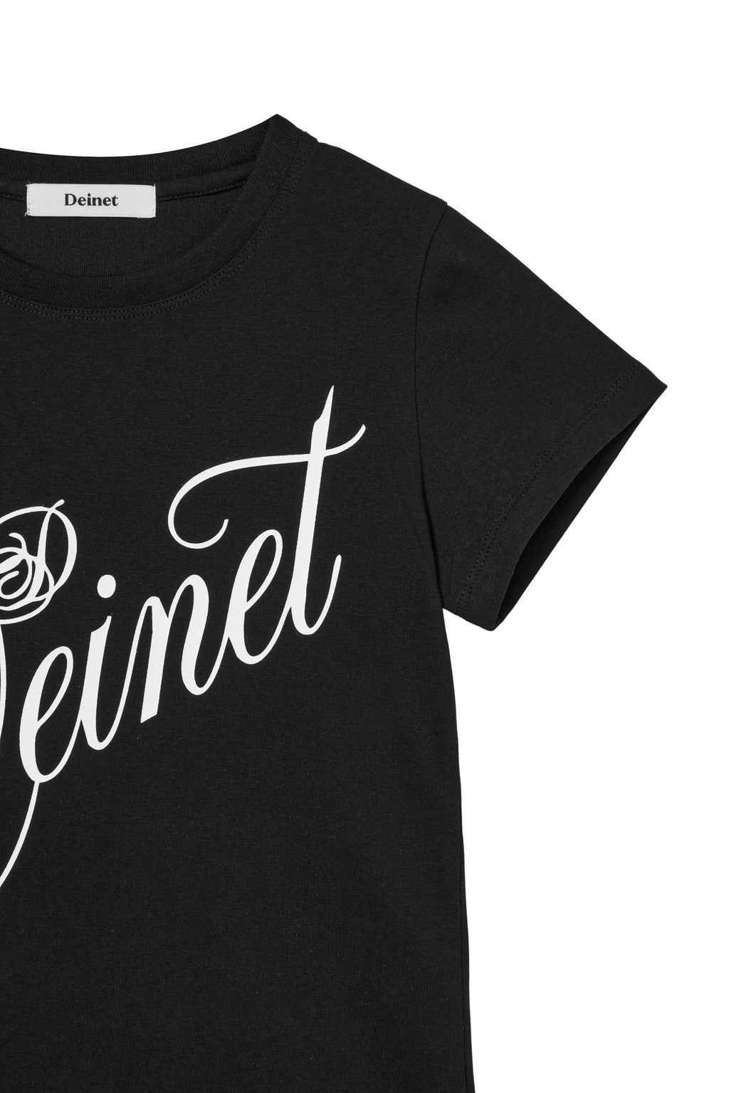 Deinet - Rose Typo Graphic T-Shirt (Black) product image 4 | TRAB K-Fashion Australia