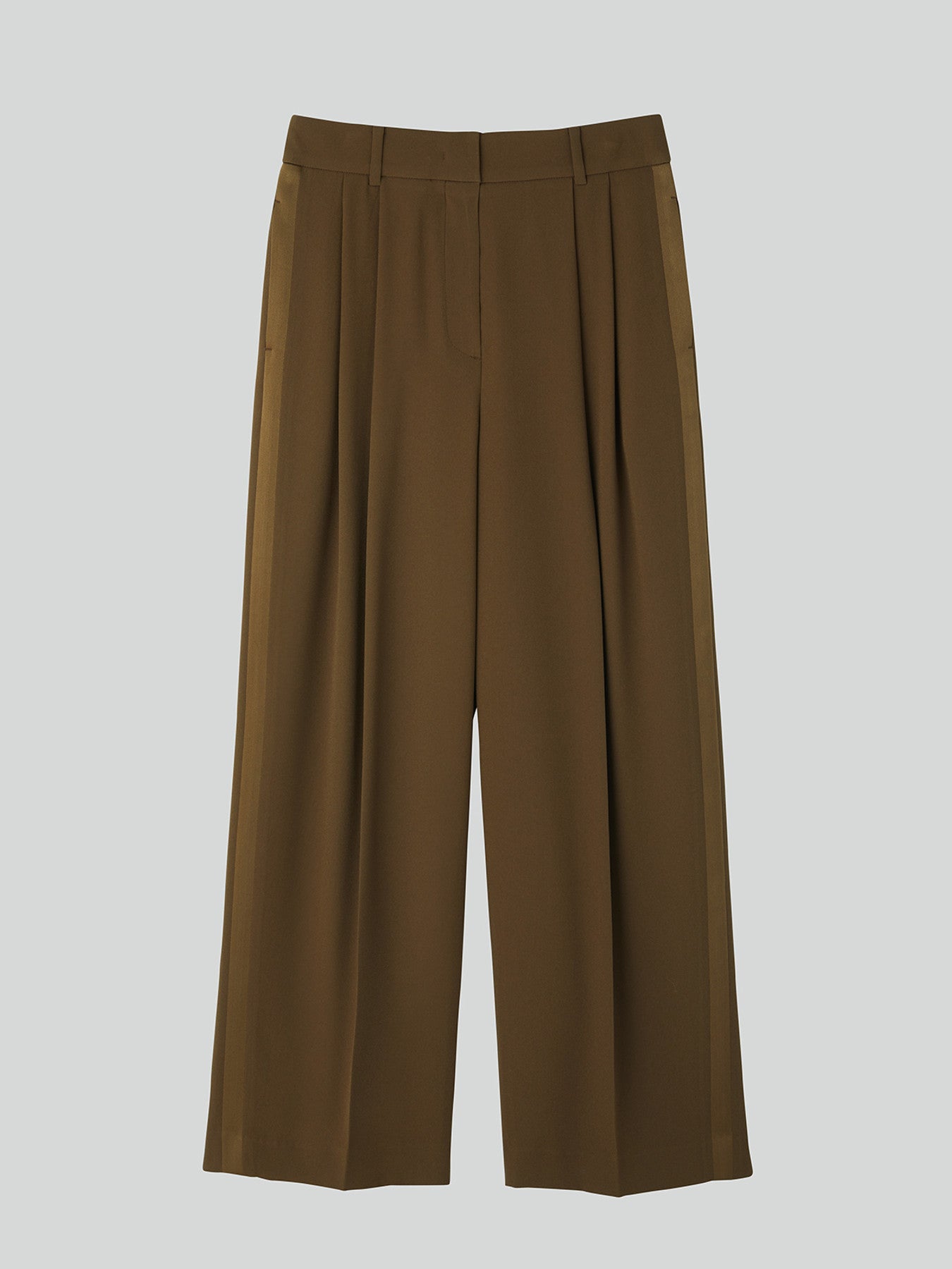 Recto - Tuxedo Detail Fluid Suit Pants (Ochre) product image 5 | TRAB K-Fashion Australia