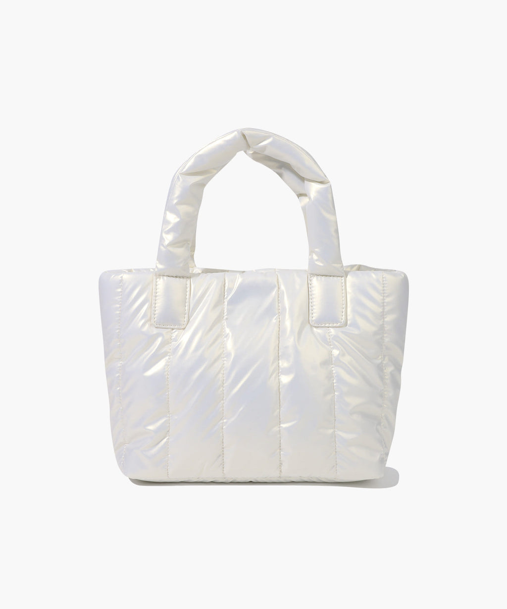 Marithe & Francois Girbaud - Classic Logo Matt Metallic Padding Bag (Ivory) product image 3 | TRAB K-Fashion Australia