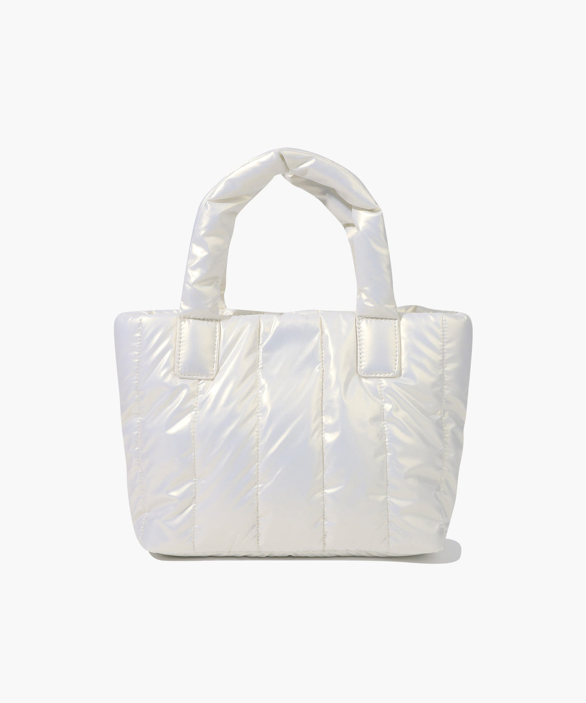 Marithe & Francois Girbaud - Classic Logo Matt Metallic Padding Bag (Ivory) product image 3 | TRAB K-Fashion Australia