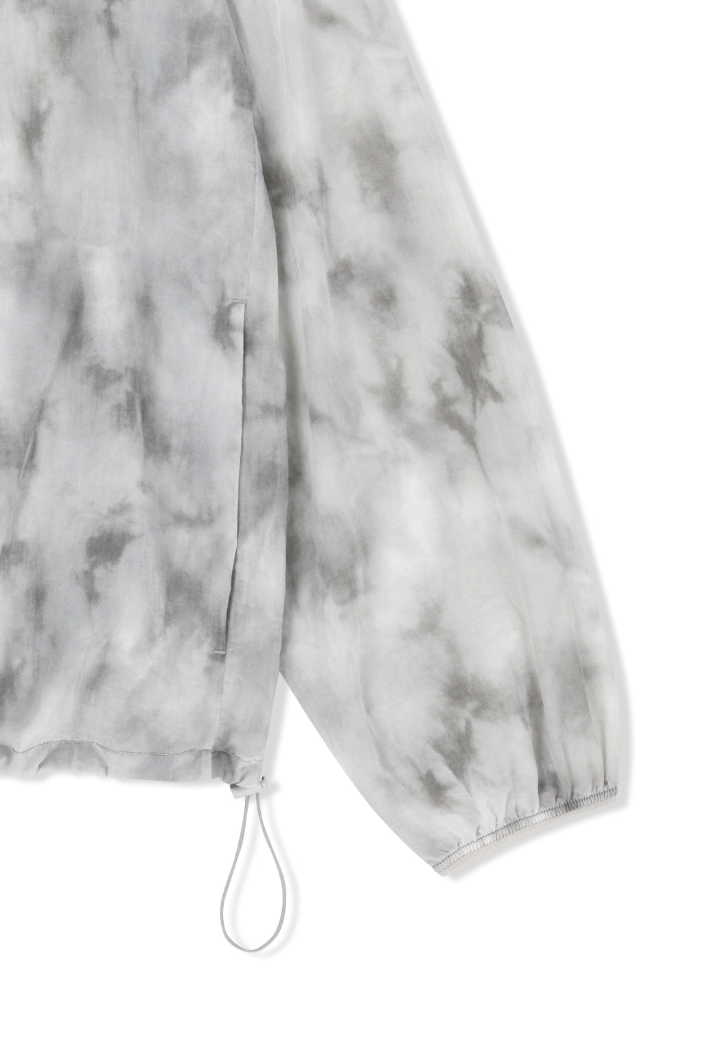 Matin Kim - Matin Pace Reflective Logo Windbreaker (Light Grey) product image 4 | TRAB K-Fashion Australia