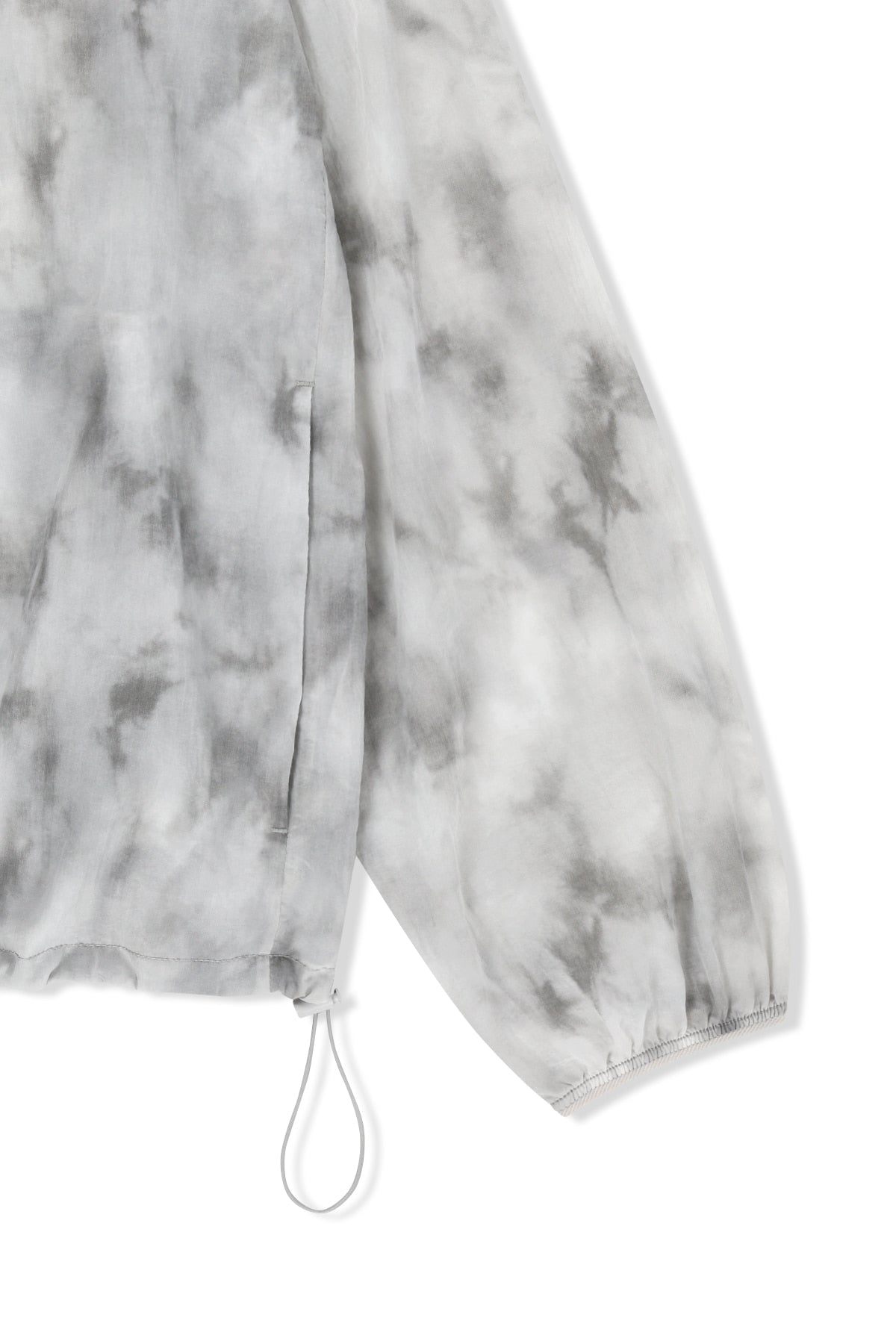 Matin Kim - Matin Pace Reflective Logo Windbreaker (Light Grey) product image 4 | TRAB K-Fashion Australia
