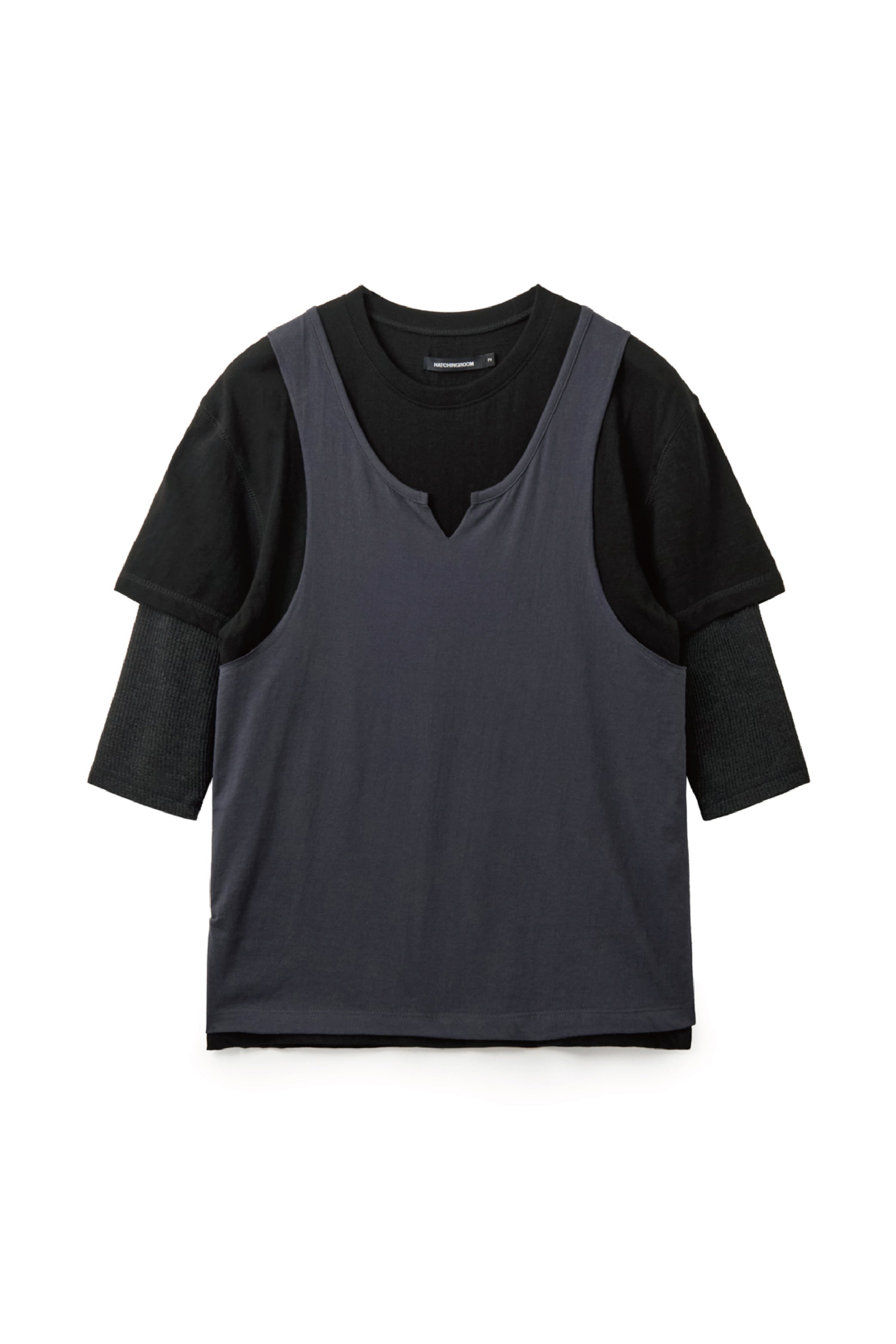 Hatchingroom - Triple Layered Tee (Blue Charcoal) product image 1 | TRAB K-Fashion Australia