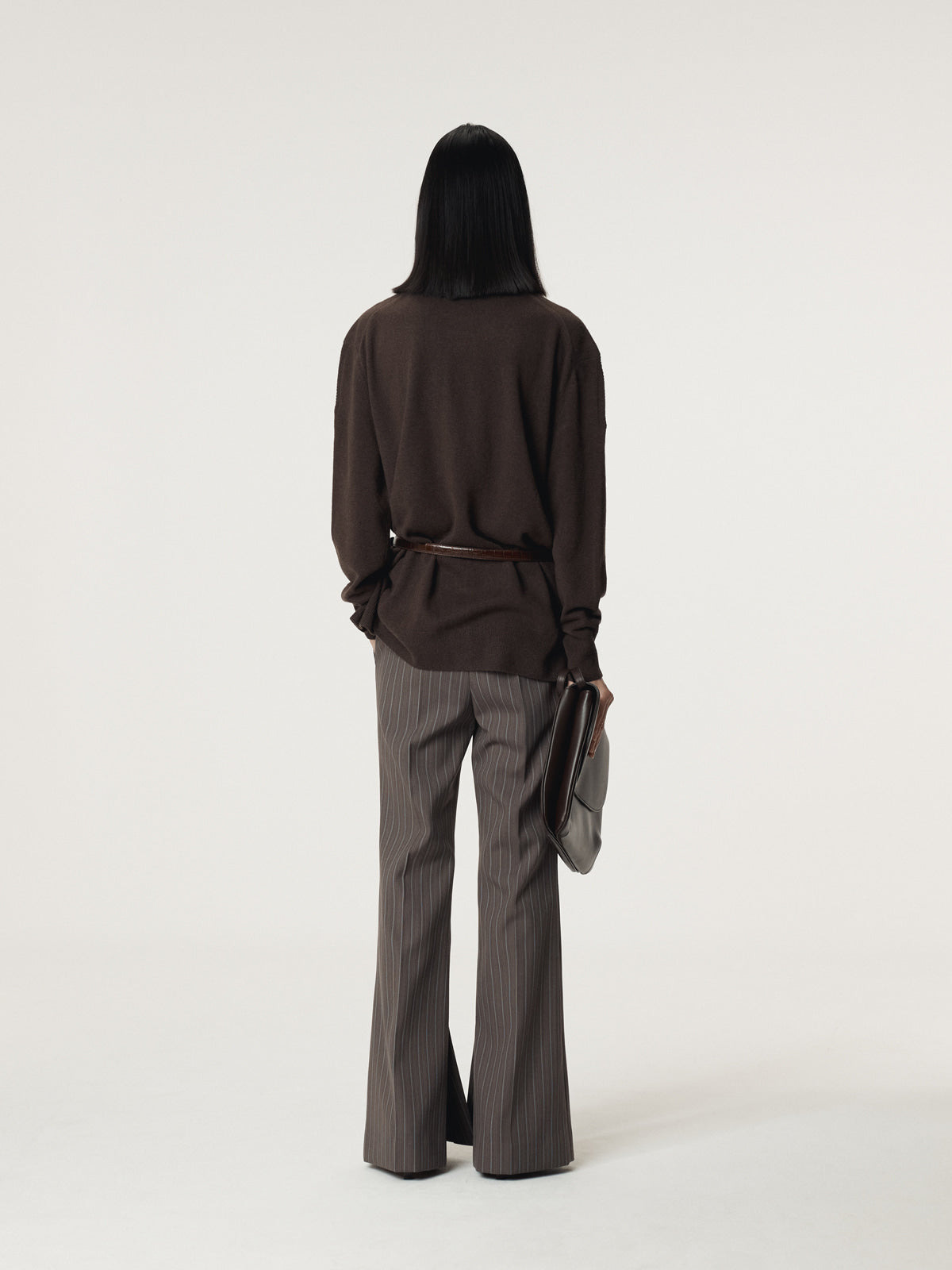 Recto - Layered Cardigan Knit Top (Dark Chocolate) product image 3 | TRAB K-Fashion Australia