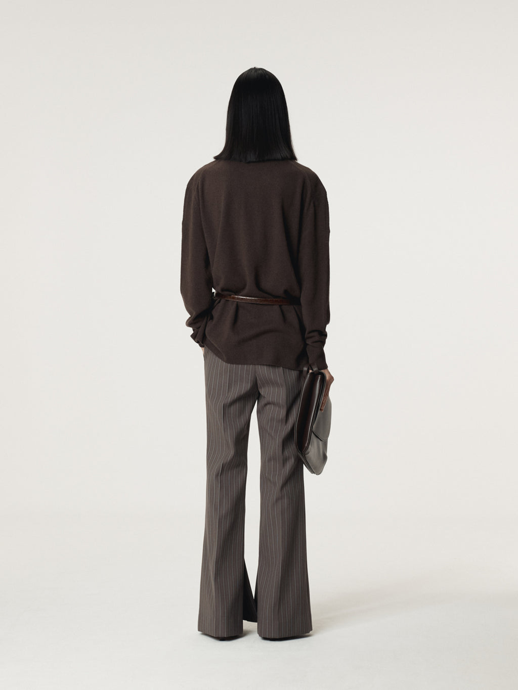 Recto - Layered Cardigan Knit Top (Dark Chocolate) product image 3 | TRAB K-Fashion Australia