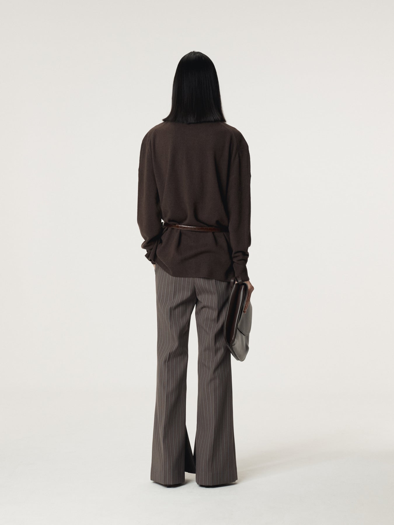 Recto - Layered Cardigan Knit Top (Dark Chocolate) product image 3 | TRAB K-Fashion Australia