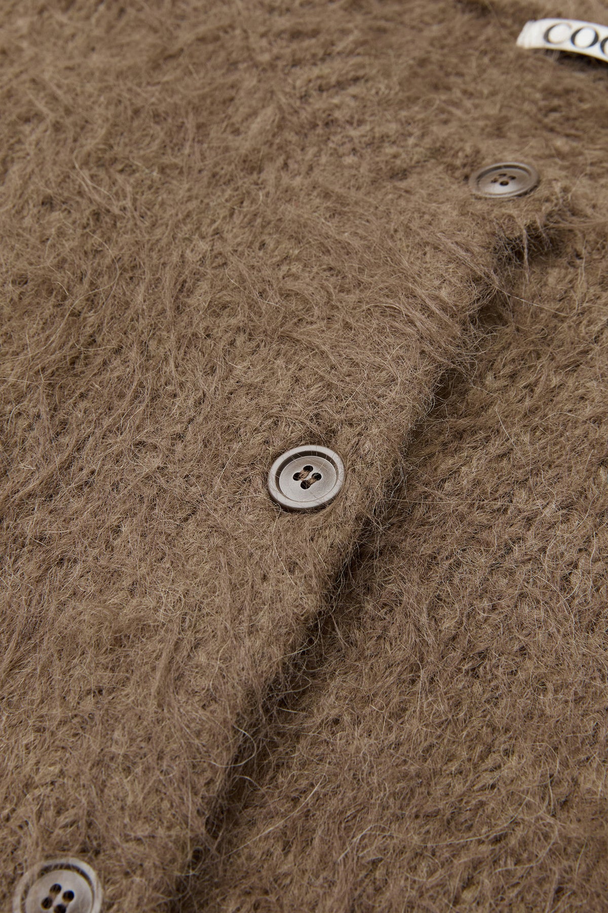 Coor - Fuzzy Cropped Cardigan (Brown) product image 7 | TRAB K-Fashion Australia